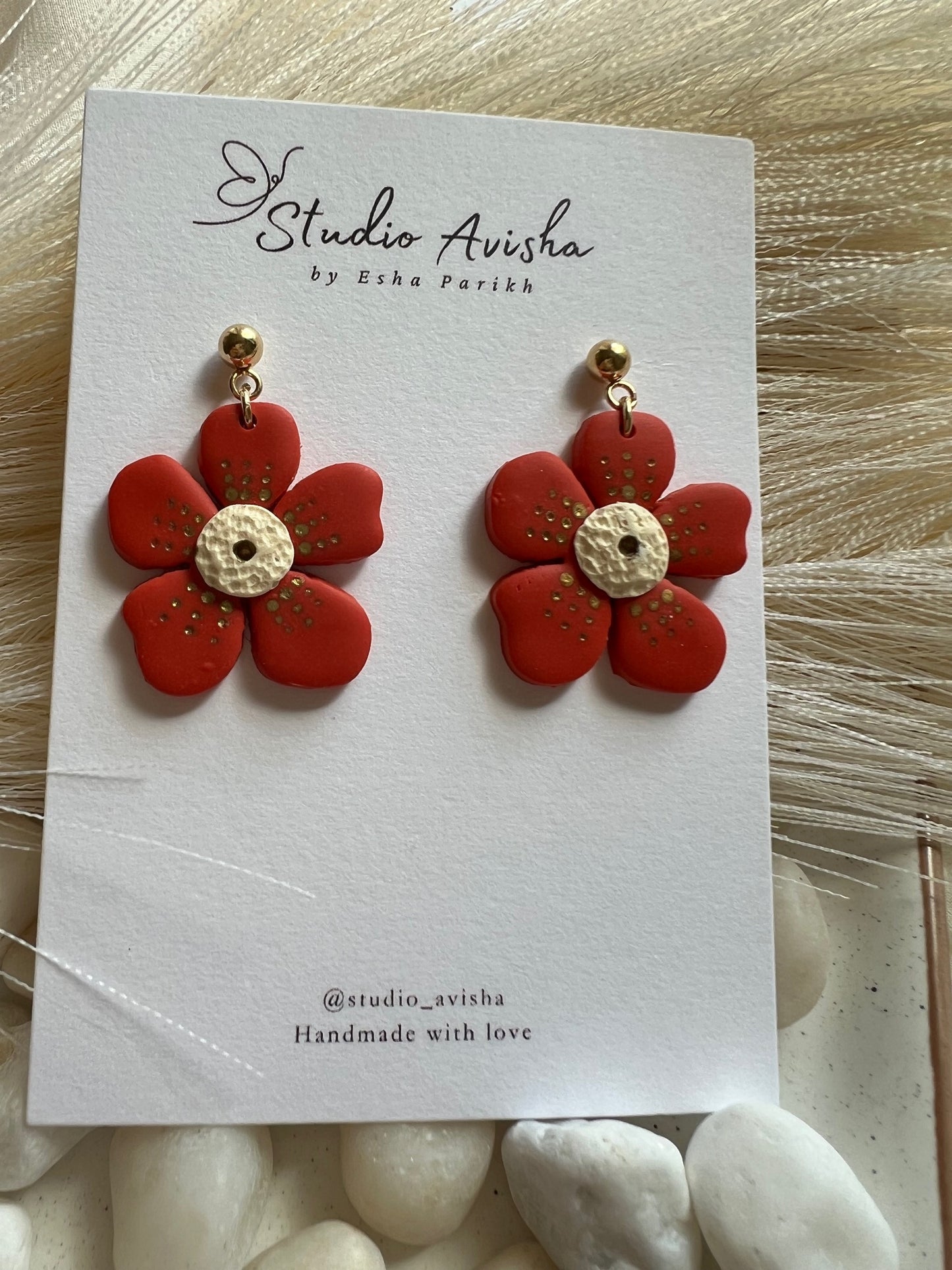Fall flower earring