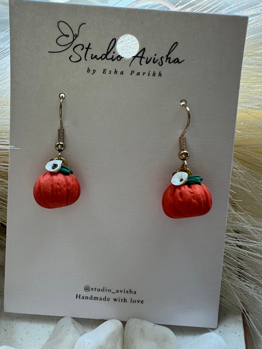 Pumpkin Earrings